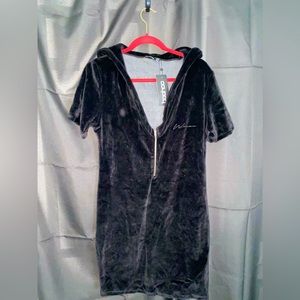 Velour/velvet black dress size 12